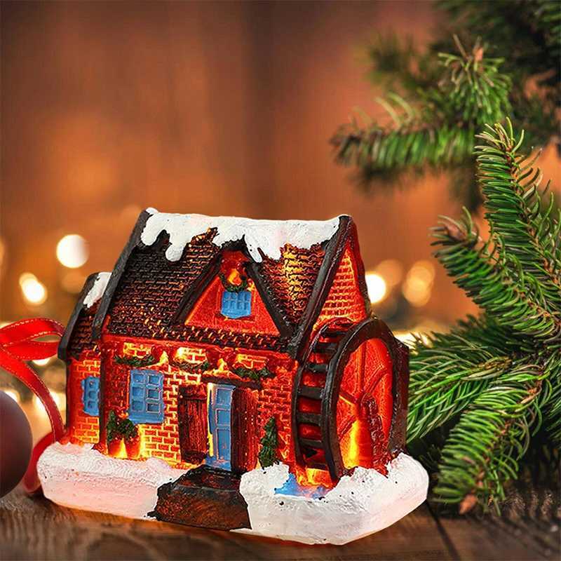 Christmas House Light Decorations For Home Ornaments Kids Xmas Gift New Year 2024 Navidad Decor Bedroom Night Light With Battery W251107