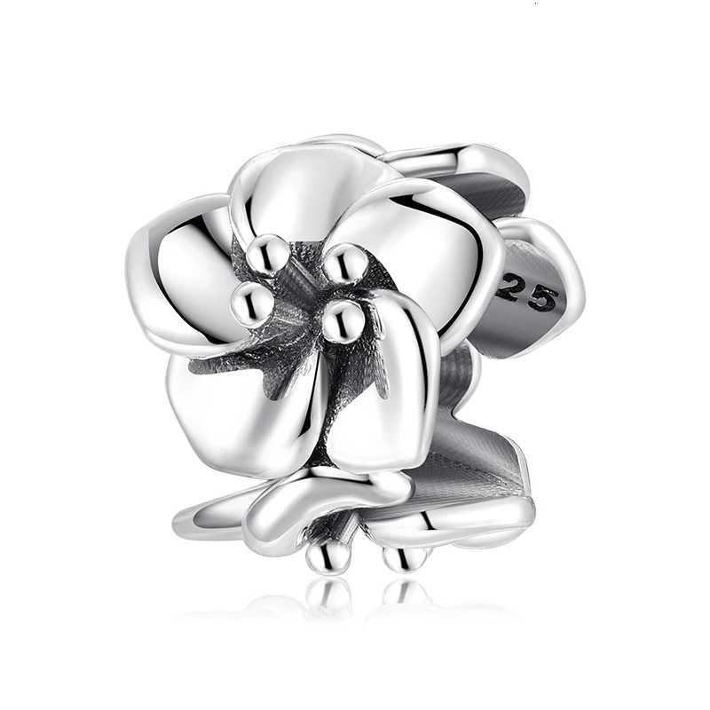 925 Sterling Silver Multiple Facet Beautiful Flowers Pure Silver Charm Beads Fit Original Bracelet Diy Jewelry Accessories BeadsXJ251107