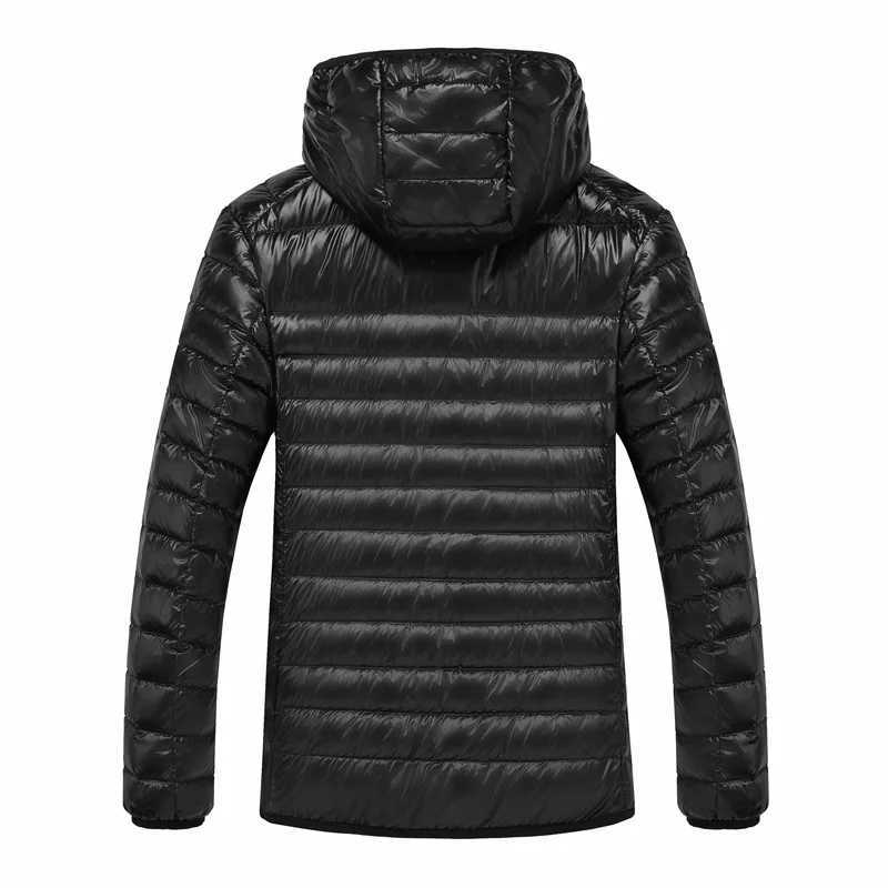NewBang 9XL 10XL Mens Large Size Down Coats Ultra Light Down Jacket Men Lightweight Feather Hooded Warm Portable Winter CoatT251107