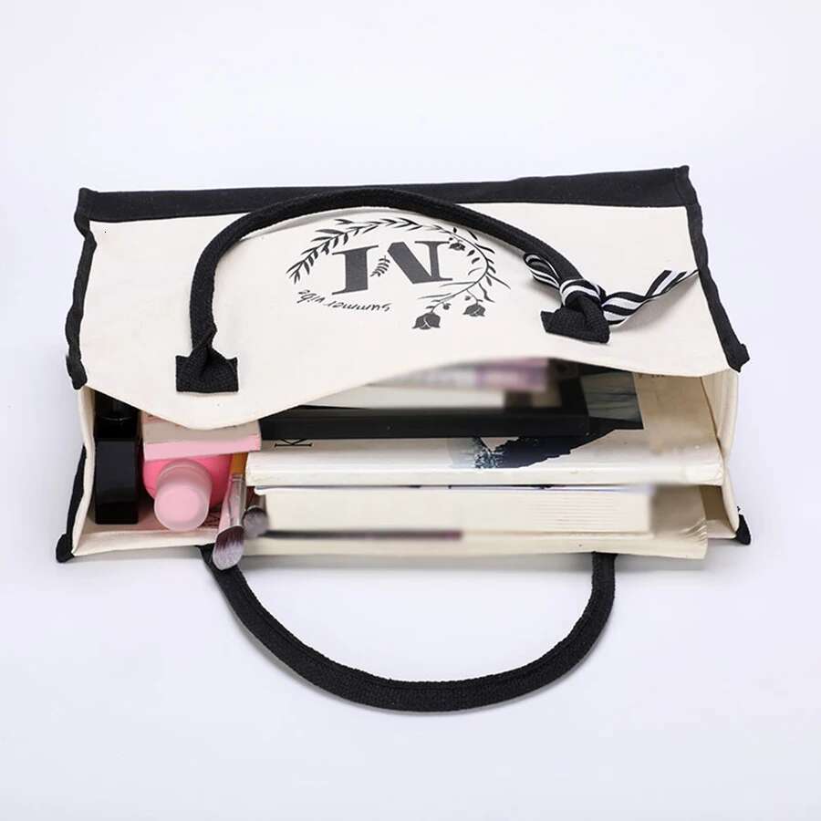 2025 Alphabet Printing Large Capacity Ladies Fashion Hundred Canvas Handbag Daily Tote Shoulder Sons Mother Bag Set