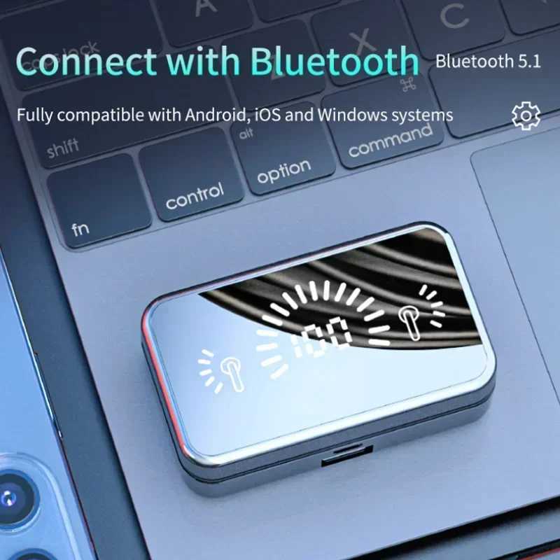 S20 TWS wireless BT earphones with charging case noise cancelling LED earphones wireless earphones with microphone BT earphones T250407