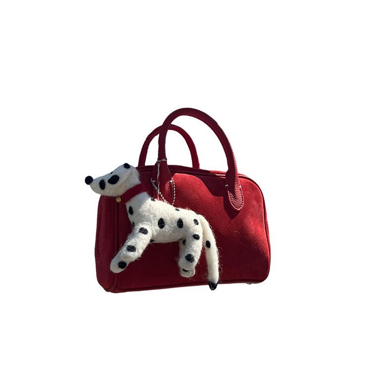New fashion everything red tote Senior sense cute crossbody bag handbag 2025s hot