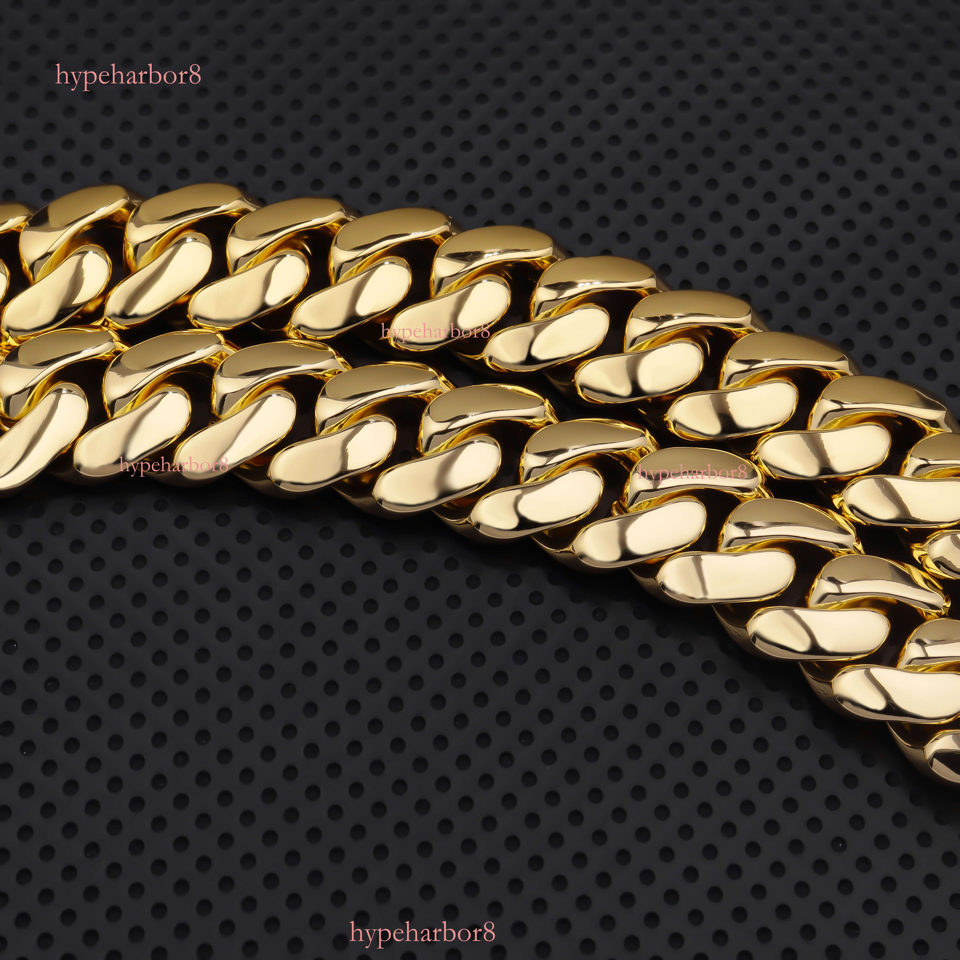 Miami Cuban Chain 14k real gold-plated chilled necklace sier hip-hop moissanite men's accessory