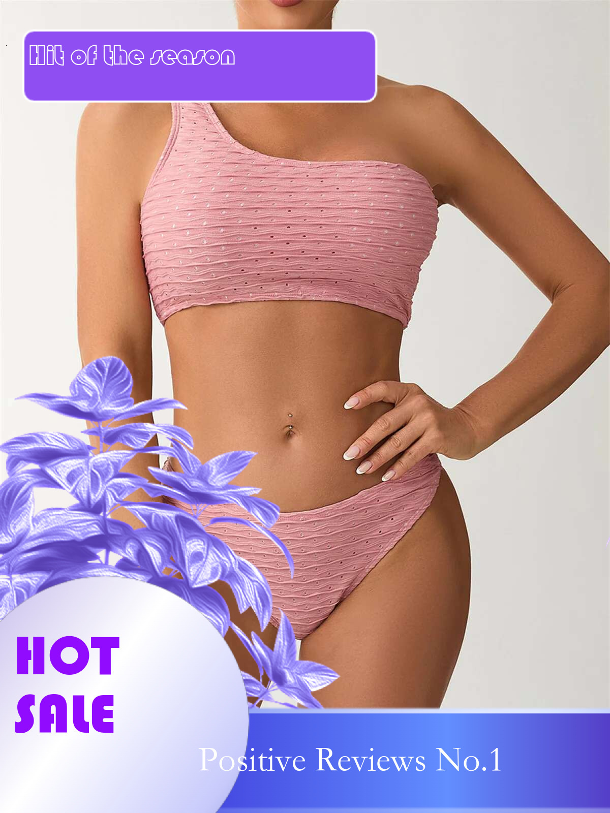 Dongdumaoyi Sexy One Shoulder Bikinis Sest Women Push Up Beach Bathing Suit High Waist Swimsuit Summer Holiday Two Piece Swimwear