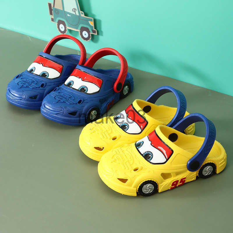 slippers Summer 1-3 years old 2 boys indoor car beach hole shoes Childrens baby anti-skid sandals J250403