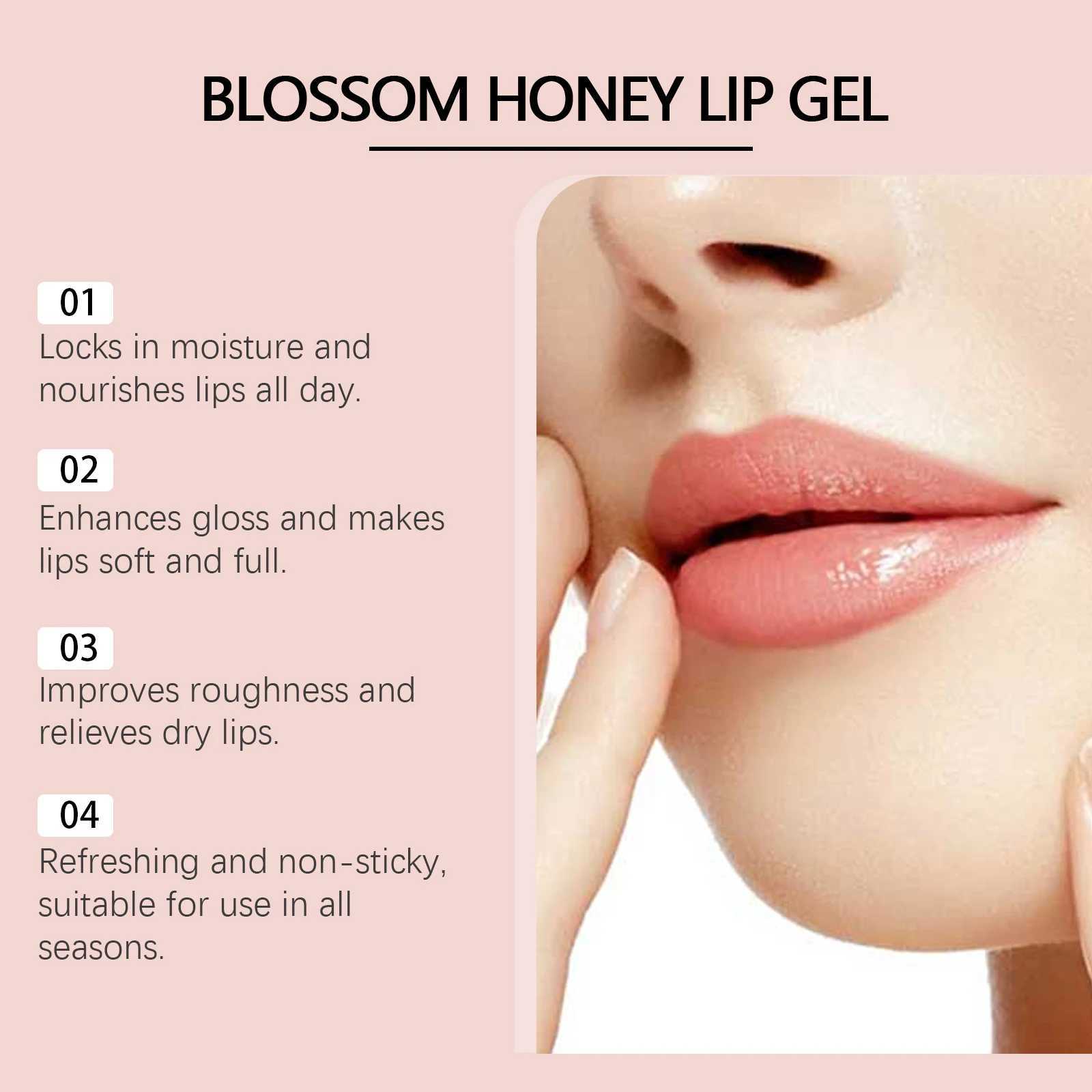 Cherry Blossom Sleep Lip gel Moisturizing Honey Jelly Smooth Lip Line lipstick to remove cutin gel to remove dead skin W250407