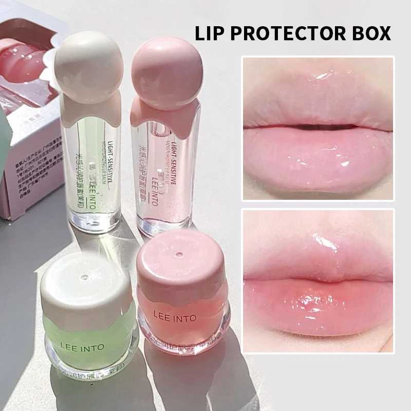 LEEINTO radiation moisturizing lip care package - moisturizing jelly lip facial mask day and night lip gloss nourishing lipstick W250407