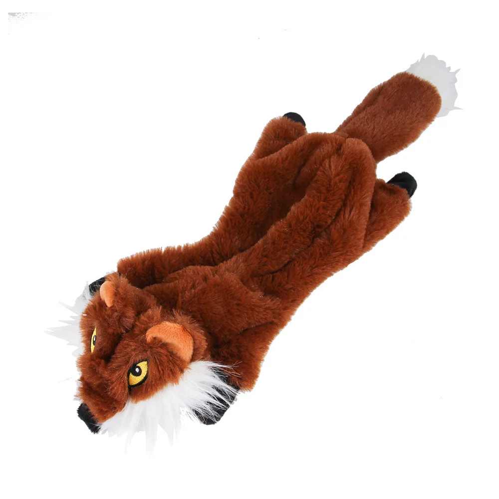 5Pcs/Bags Long Taildog Toys for Small Dogs Cow Fox Tiger Plush Squeaky Dog Toy Puppy Chew Toy Pet Products for Dogs