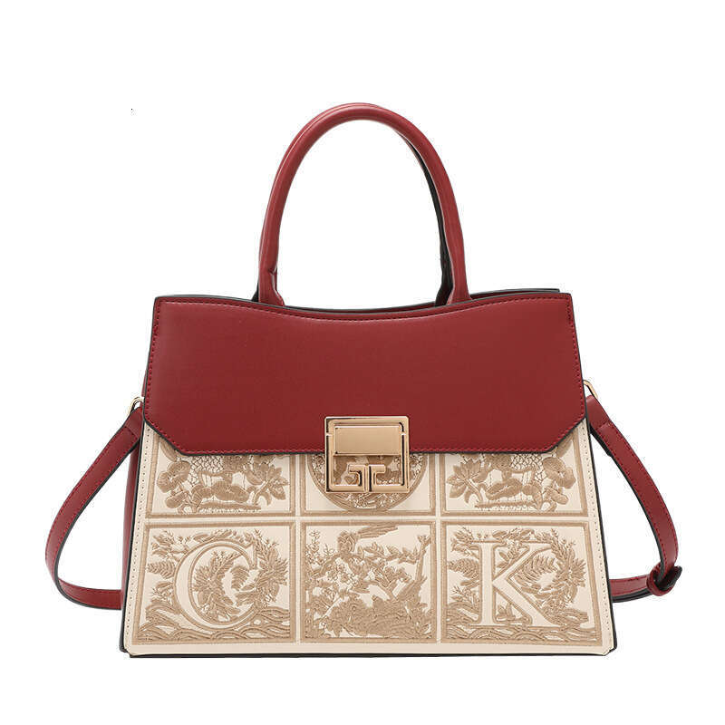 Designer Bag Embroidered Gift Newlywed Mother Red Wedding Elders And In Law Handbag Crossbody For Women
