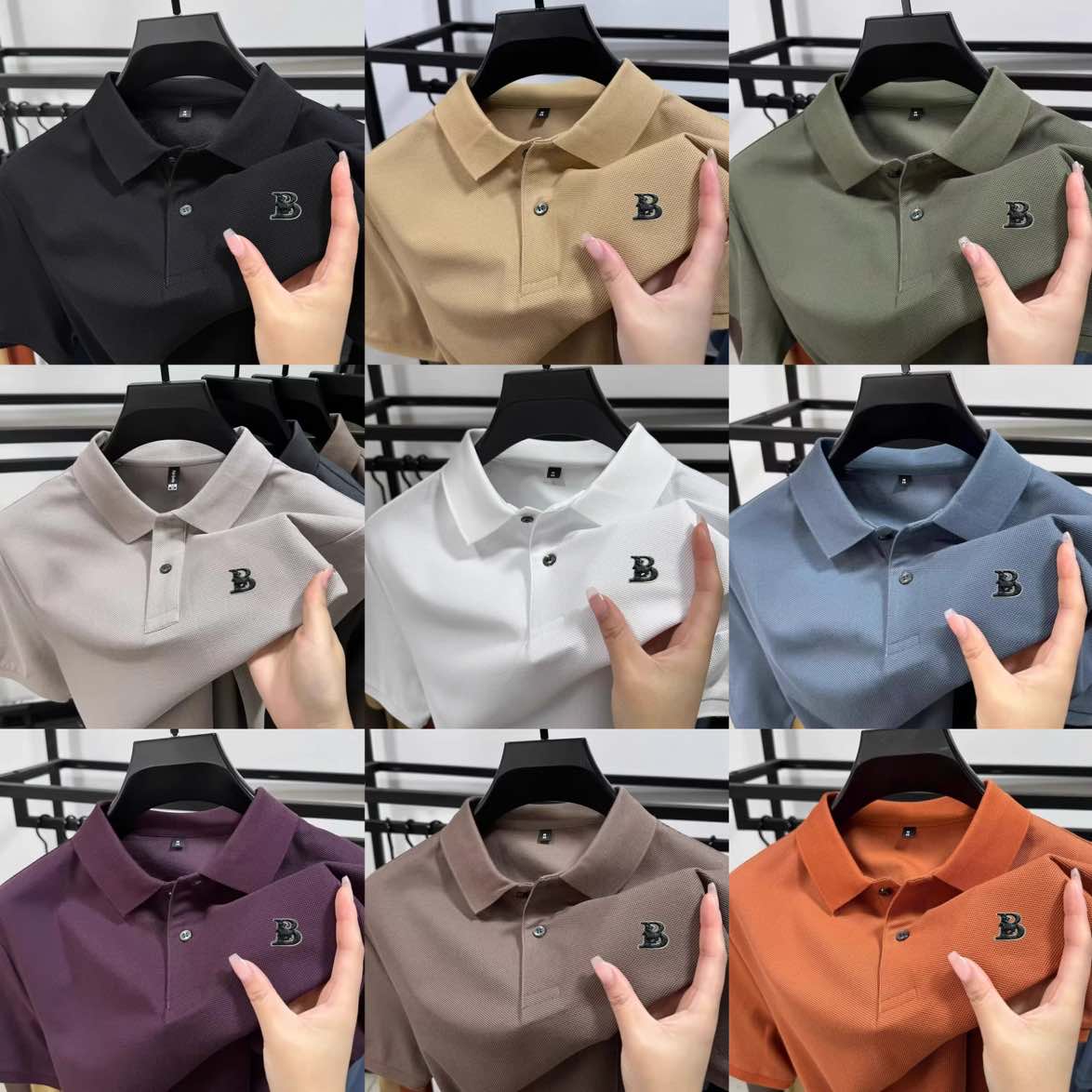 Men's Polos 2025 Summer Fashionable Short Sleeved Business Casual Comfortable Breathable Polo Shirt High-end Design Exquisite Embr