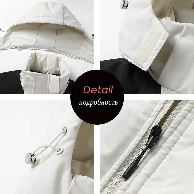 Men Winter New Warm Parkas Jacket Men Hooded Waterproof Outdoor Coat Detachable Hat Windproof Jacket Men Brand Clothing MaleT251107