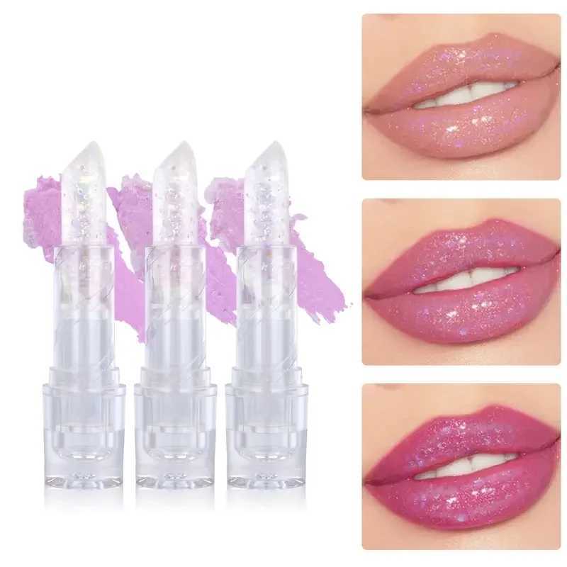 3-color shiny color changing lipstick anti drying and long-lasting moisturizing lipstick moisturizing jelly lipstick W250407