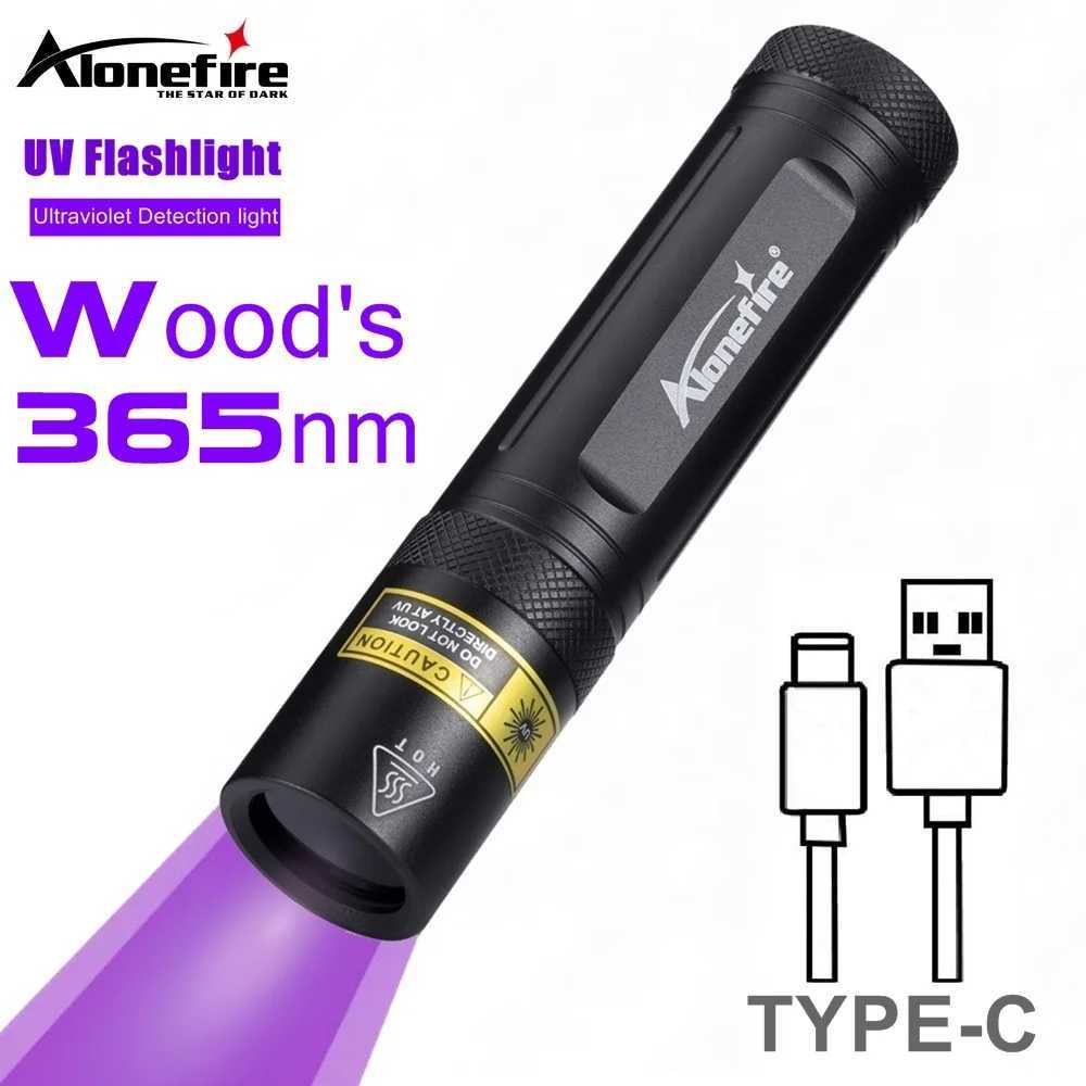 Alonefire SV77 10W 365nm UV Flashlight Ultraviolet Black Light Pet Moss Detector For Cat Dog Stains Bed Bug Moldy FoodW251106