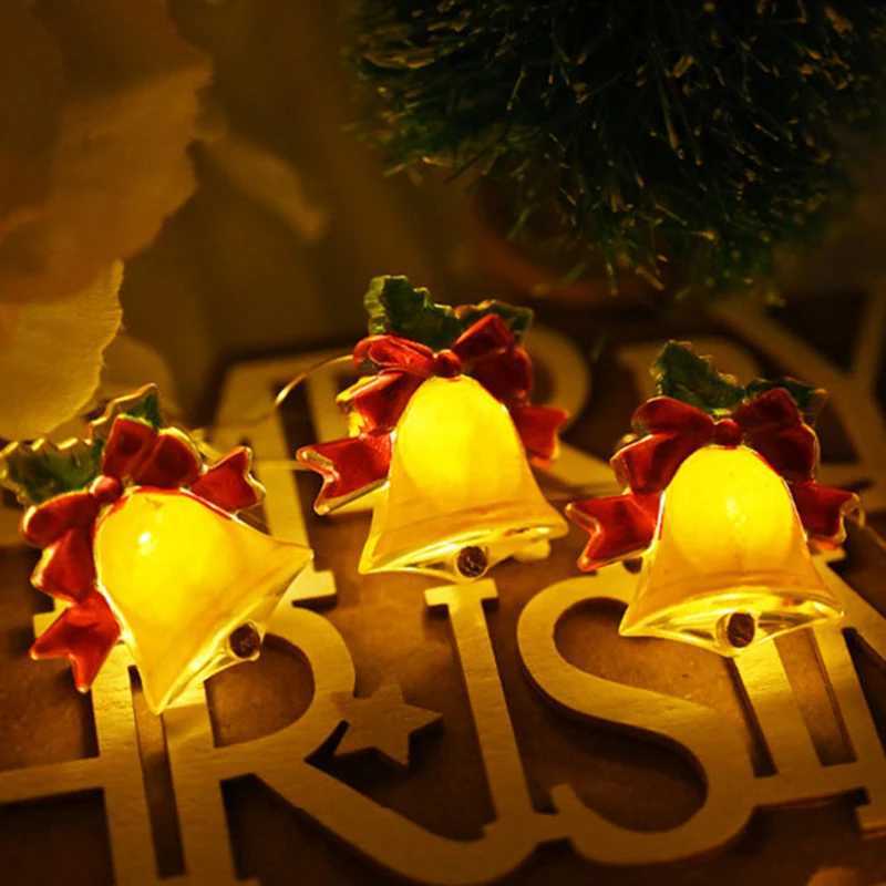 50/20 LED Bell Light String USB Plug Fairy Light Room Accessories Living Room Bedroom Decor Xmas Tree Wedding Party Garland W251107