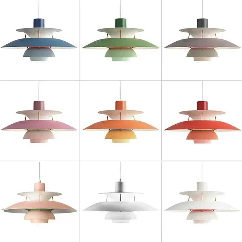 New Arrival Danish designers umbrella ceiling pendant light modern color LED pendant light living room bedroom pendant light dining room Z250407