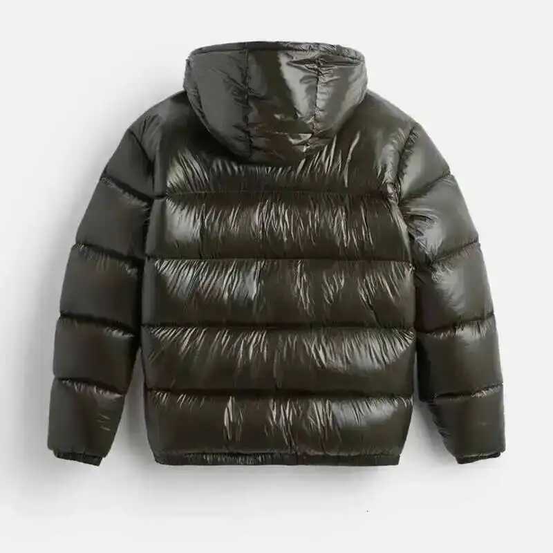 HKSH Autumn Winter New Mens Tide Dark Elegant Simple Padded Coat Hooded Cotton Jacket Casual Ins Fashion Chic Zipper Top HK3588T251107