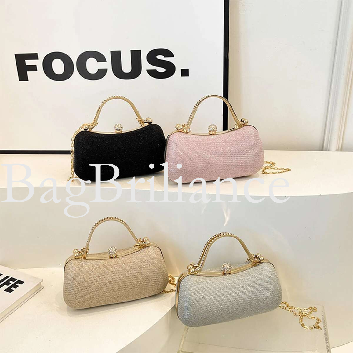 Elegant Rhie Evening Bag Shiny PVC Clutch with Snap Closure Stylish Handbag Women Perfect for Parties Dinners Events