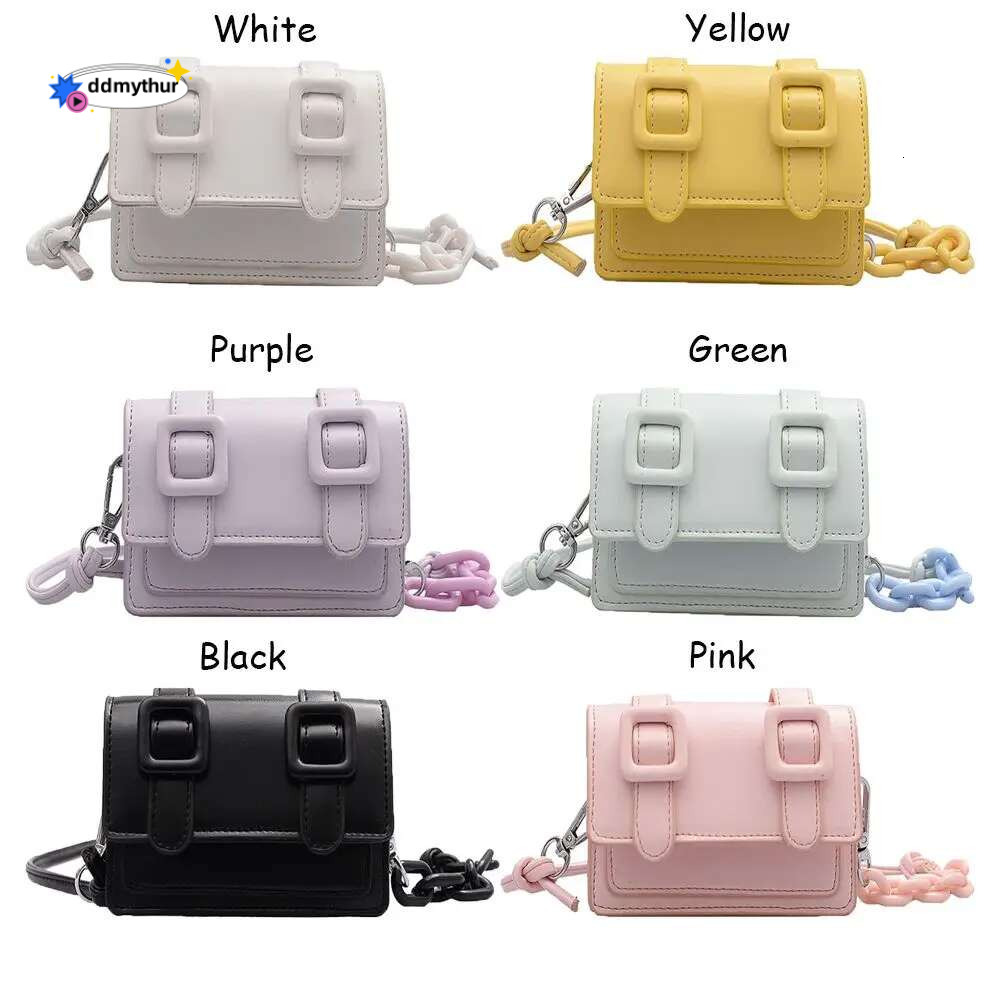 Mini Small Messenger For Women Chain Purse PU Leather Handbag Ladies Girl Crossbody Bags Designer 2022 Summer Yellow ddmythur