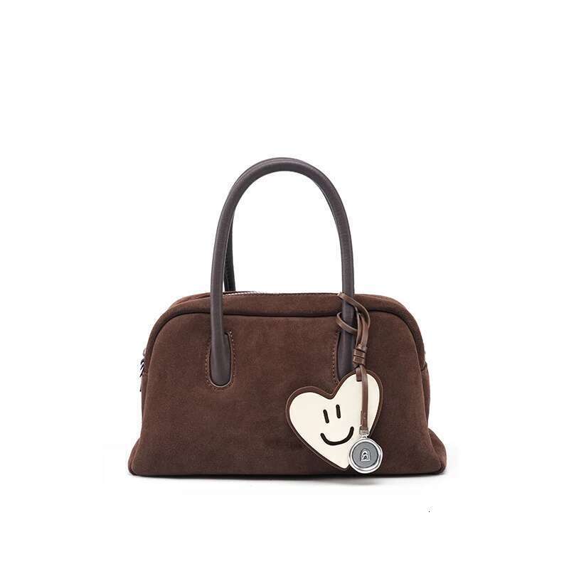 Original Suede New Handbags Commuter Women's Shoulder Crossbody Boston Handheld Bag