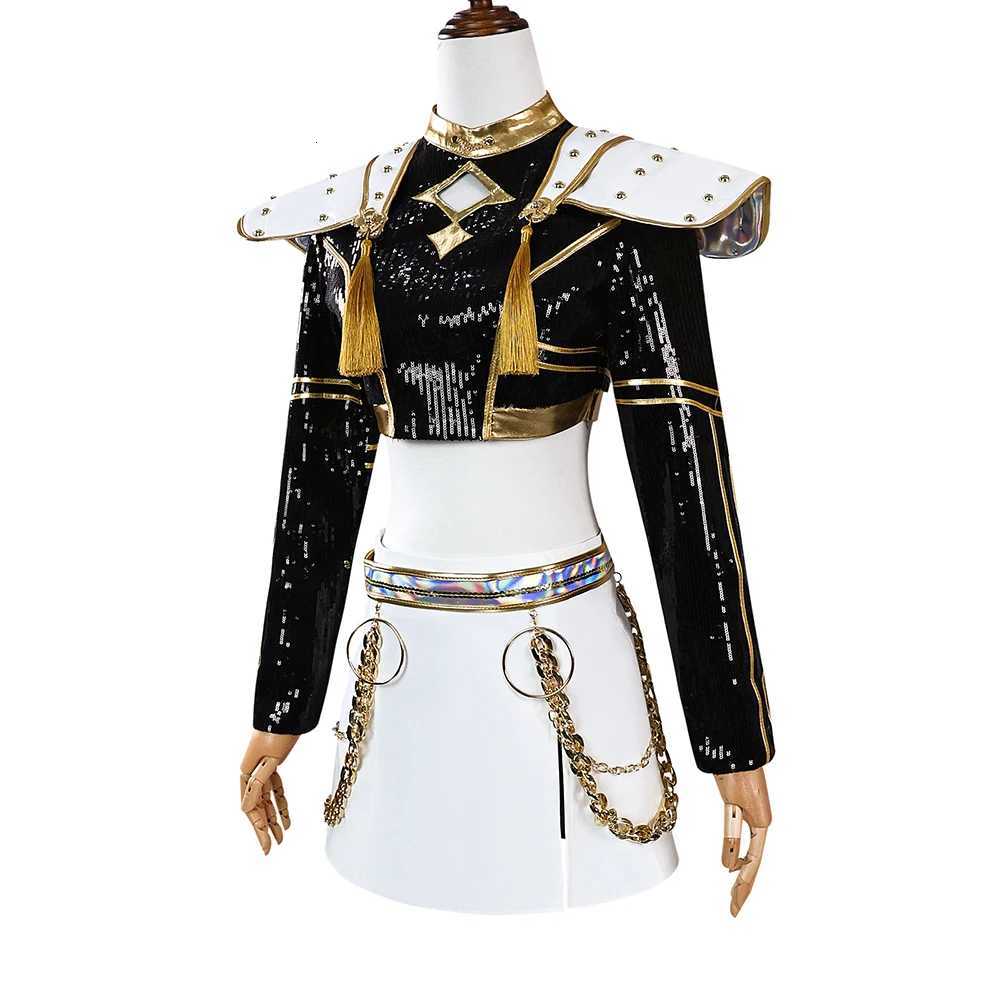 Designer baby 2026 Black Golden Rumi Zoey Mira Kpop Demon Hunters Cosplay Costume Girls Suit Kids Adult Halloween Party Role Playing Outfit Free Shipp