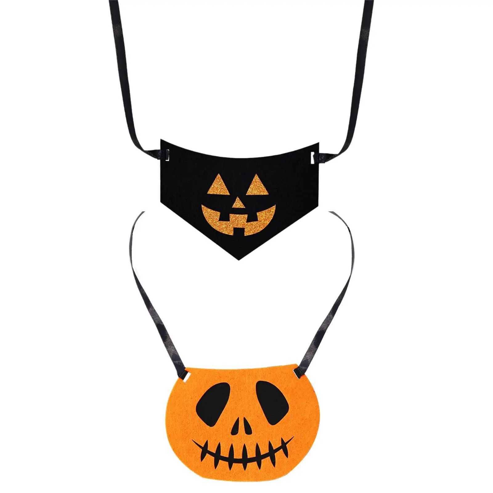 High Quality Halloween dog bandage decoration tie pet bib lightweight for holidays T250407