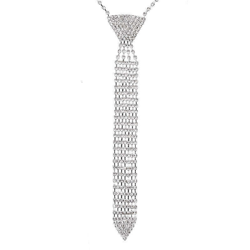 Necklace, long tie, rhie tassel necklace, hot exaggerated personality, claw chain, necklace accessory
