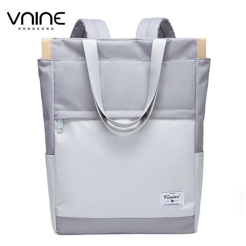 V.Nine Backpack Shoulder Bag Two Way Unisex Backpacks For Laptop 15.6 Inch Waterproof Women Commuter Tote Bags Men Multi Pocket