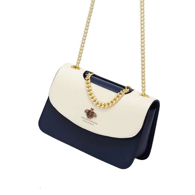 Cnoles Bee Chain Women Shoulder Handbag Versatile Brand Female Small Square Bag Lady Crossbody Bags