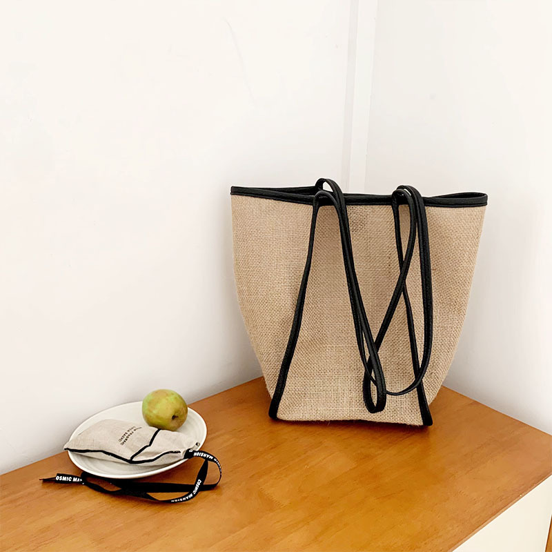 Designer Large Capacity Rattan Grass Woven Handbag Shoulder Women's Fashion Shopping Tote Bag Luxury bag 2025s Hot