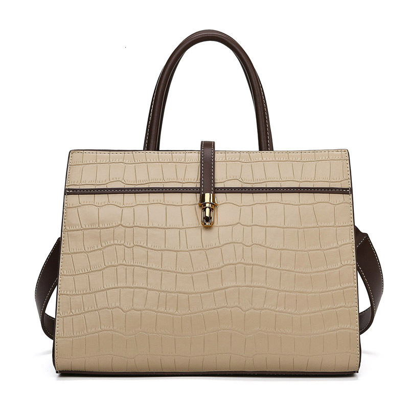 Crocodile Design Bag Women's Korean Version Fashion Large Capacity Tote Commuter Single Shoulder Crossbody Handbag