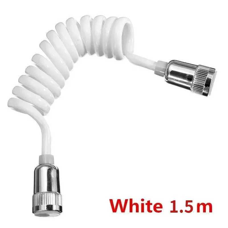 15/2m ABS Telephone Line Style Spring ible Shower Hose Water Plumbing Toilet Bidet Sprayer Gun Connect Pipe Y251107