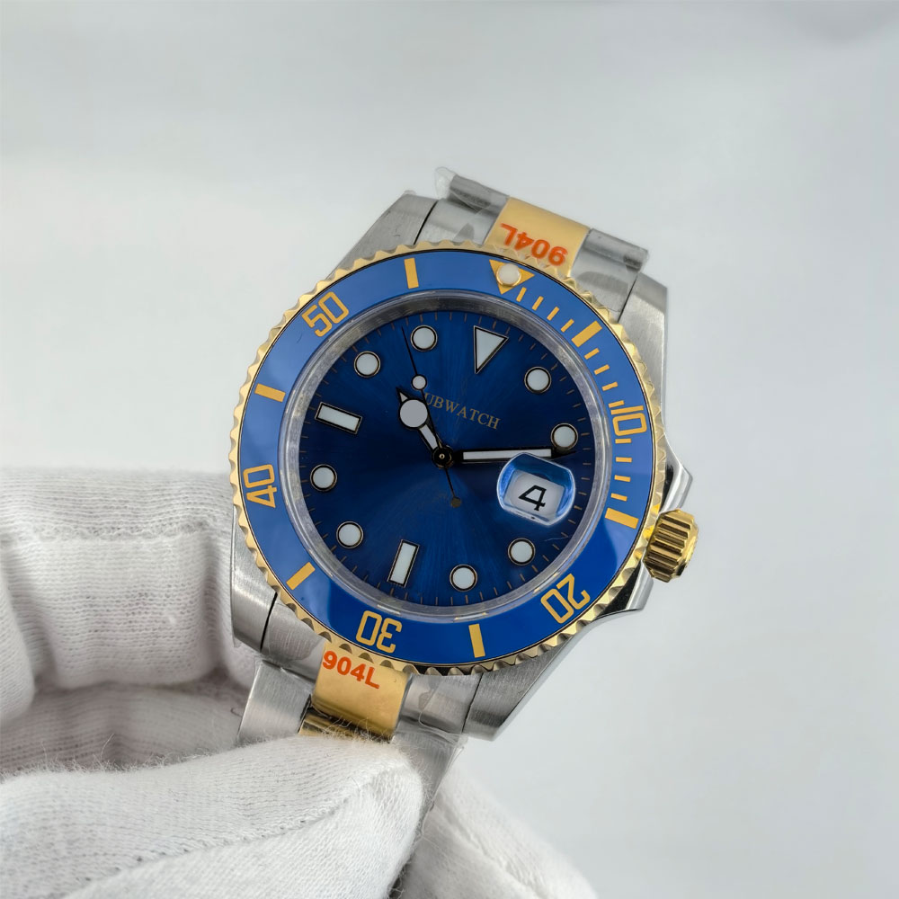 MINGZHU2813 or Miyota8215 Automatic Movement Luminous Mens Wristwatches 41MM Men's Watches Water Ghost ST9