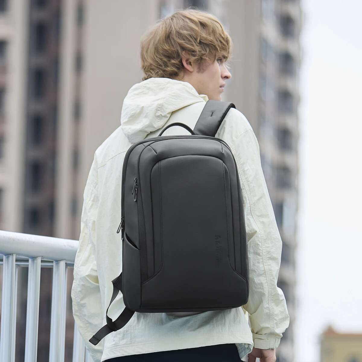 Heroic Knight Waterproof Business Men Big Capacity 15.6" Laptop Backpack Classic Simple Outdoor Sports Motor&Biker Pack