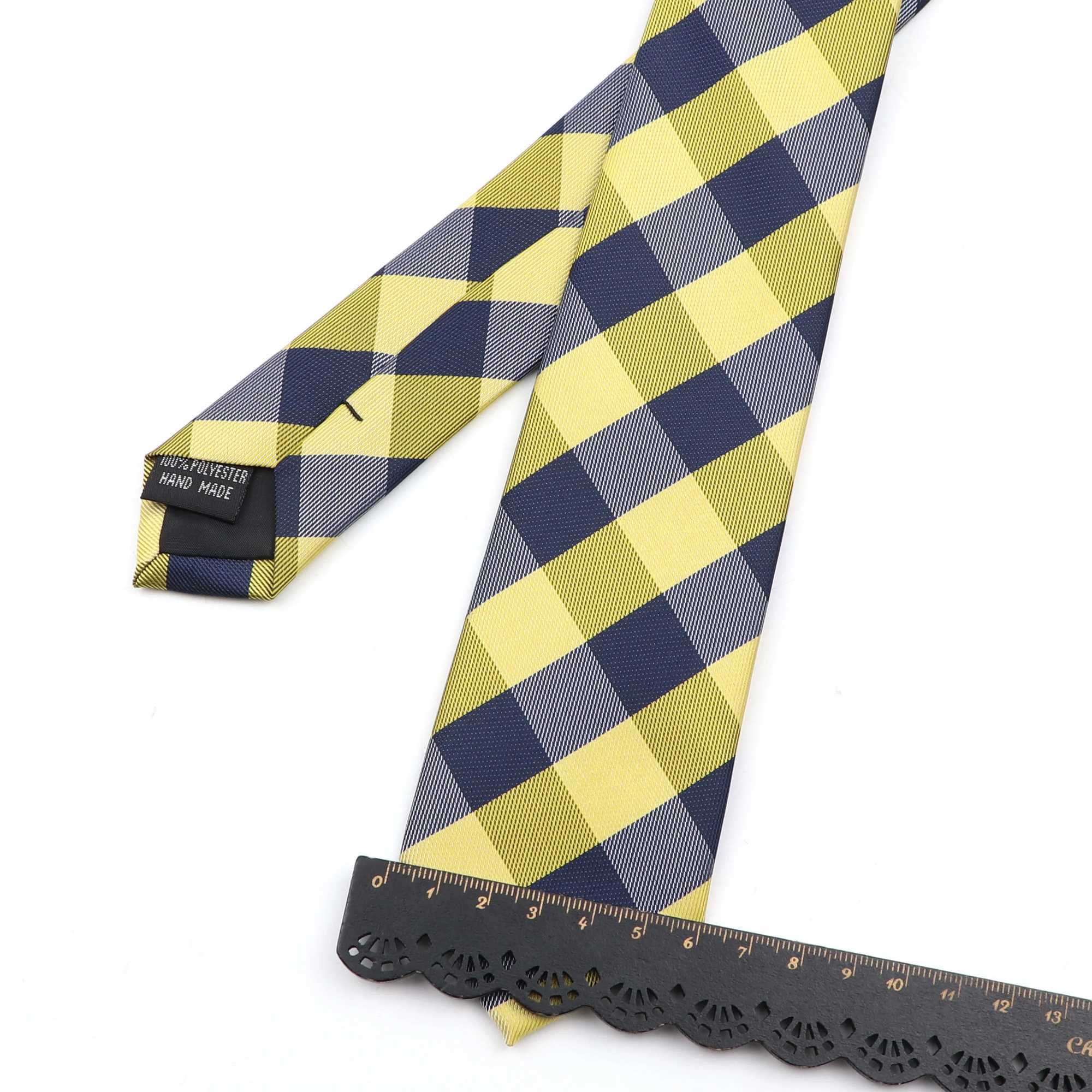 Casual 6cm Mens Plaid Tie New Jacquard Woven Slim Polter Necktie For Business Wedding Accessories Daily Wear Ties Gift X250407