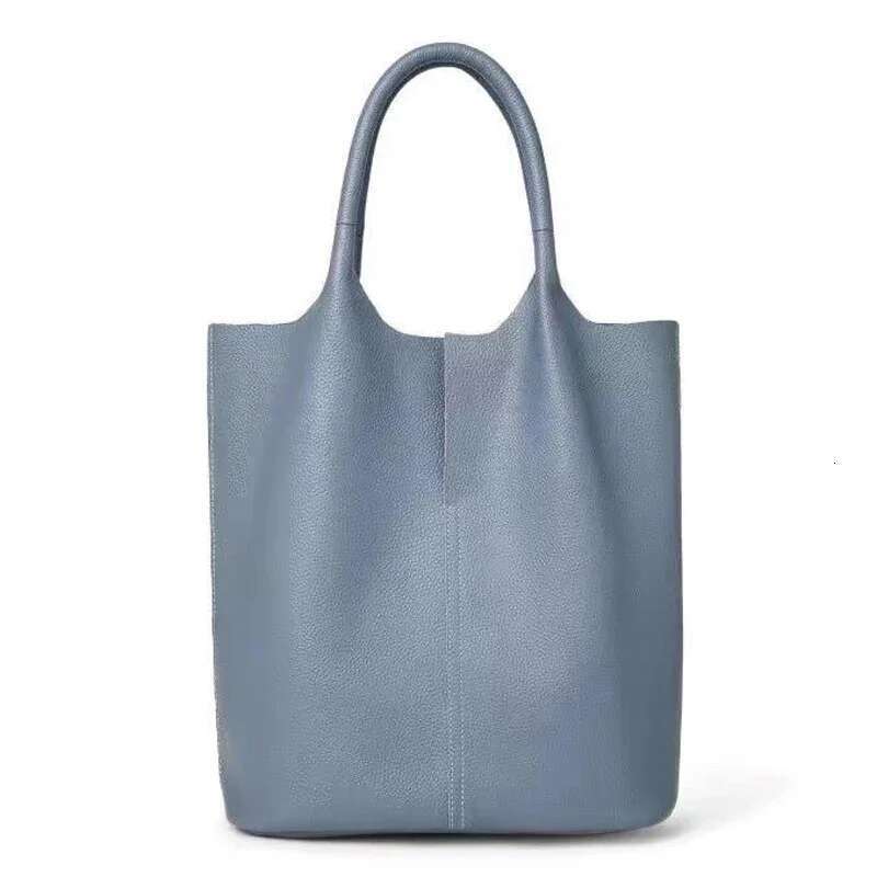 Soft Genuine Shopper Set Female 100% Real Leather Tote Women Large Shoulde Bucket Bag Commute 2025 New