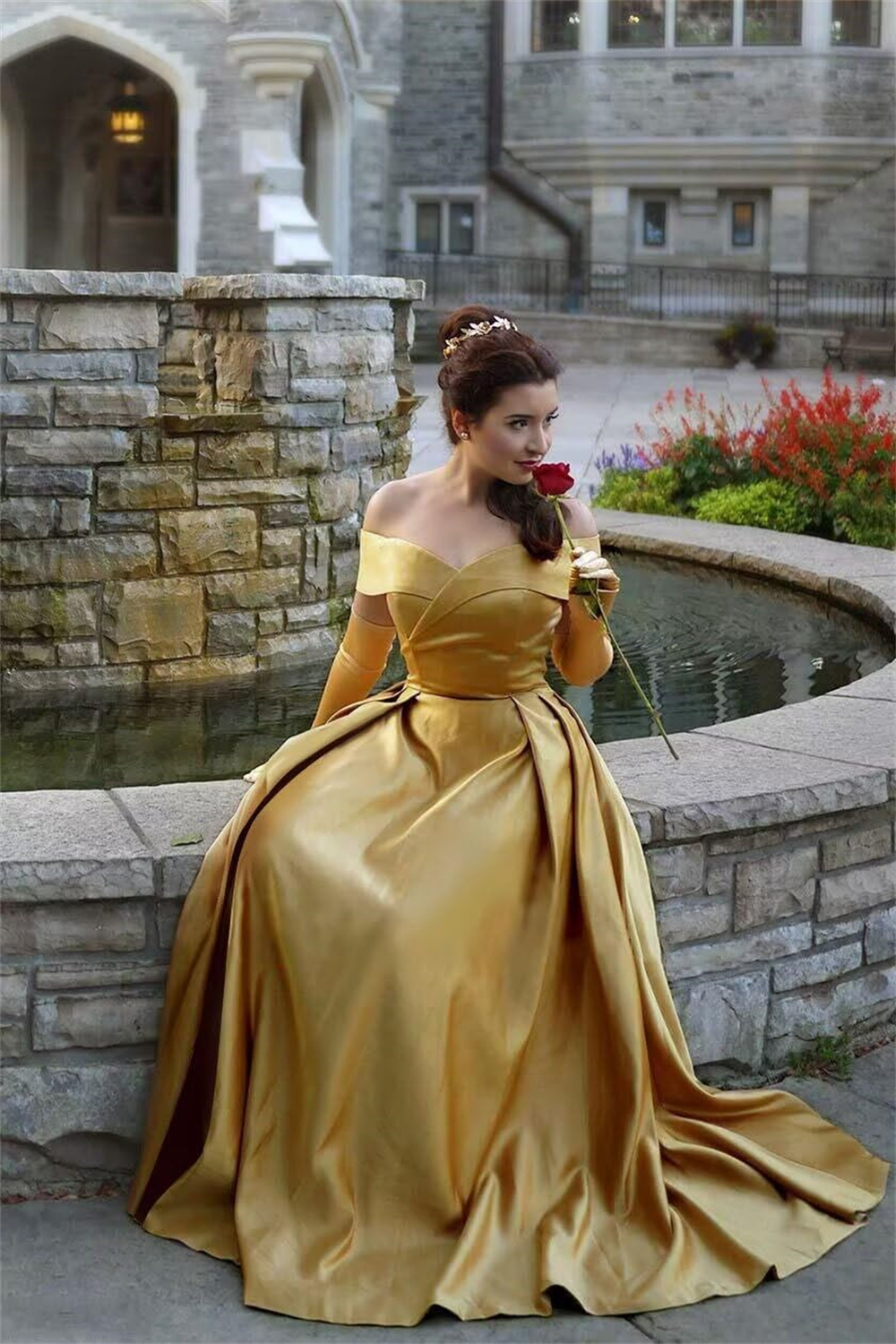 Long Prom Dresses Elegant Off-the-Shoulder Sweetheart Satin A-Line Lace-up Plus Size Formal Occasion Evening Party Gown Pd09
