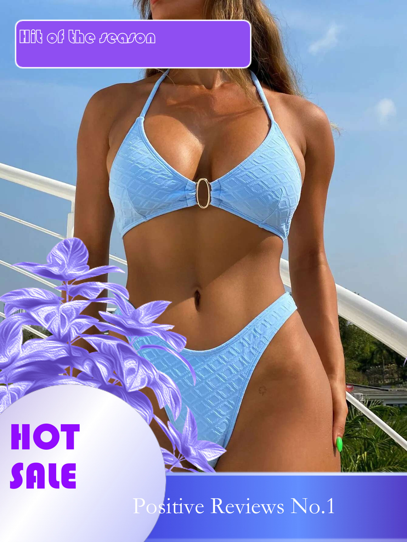 Dongdumaoyi Sexy Micro Bikini Mujer Women Metal Ring Linked Push Up Swimsuit Brazilian Beach Bathing Suit Holiday Thong Swimwear