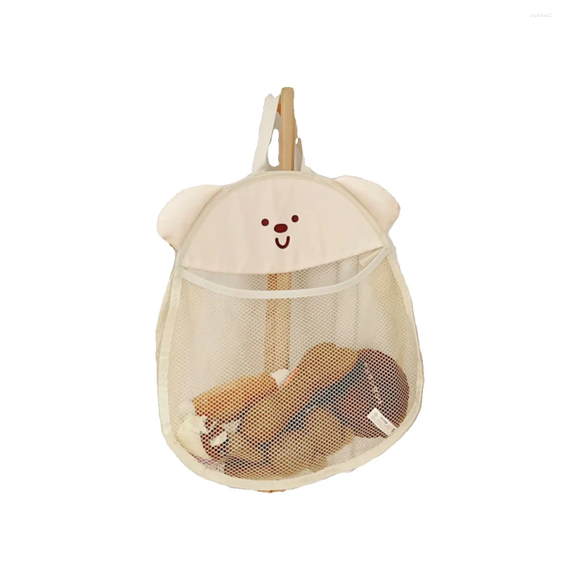 Update Pet Dog Cat Storage Hanging Bag Wardrobe Mesh Bags Bathroom Toy Bedroom Toys Dogs Accessories