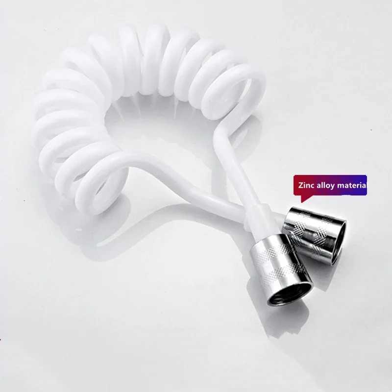 Handheld Water Toilet Bidet Sprayer ible Spring Shower Hose tube Telephone Line soft Hoses bathro Accessories Y251107