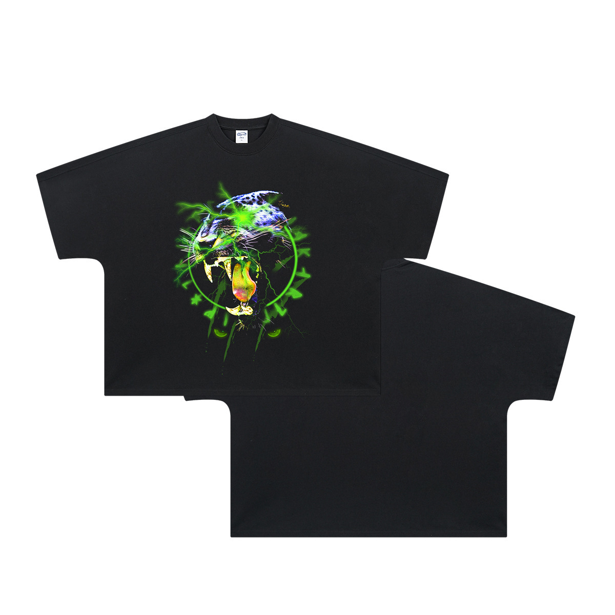 2025 Spring/Summer Seamless Digital Printed Large Trendy Brand Fat Version Loose Men's Short Sleeve T-shirt