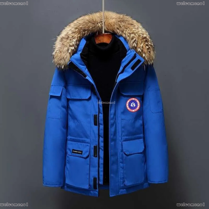Goosejackets Mens Down Jacket - Warm Hooded Puffer Parka - High-Quality Thickened Winter Coat by Canada Jacket
