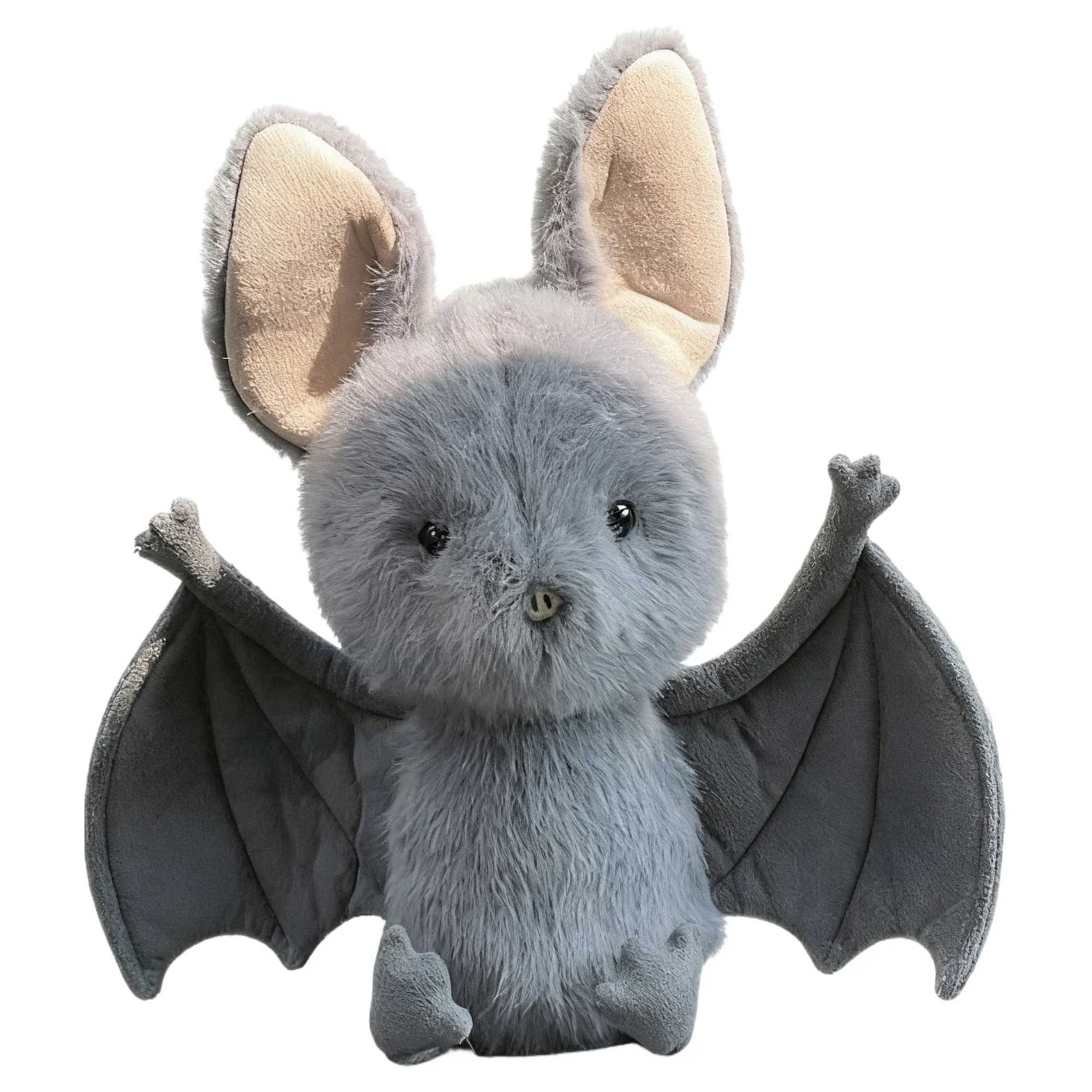 18cm Kawaii Hanging Bat Plush Toy Grey Broox Bat Stuffed Animal Doll Cartoon Soft Bat Plushies Home Decor Birthday Gifts Girl C251107