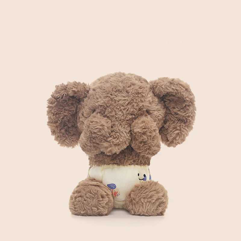 35cm Appease Baby Elephant Plush Toys Companion Elephant Plush Toys Shy Elephant Cartoon Animal Doll Children Birthday Gift C251107