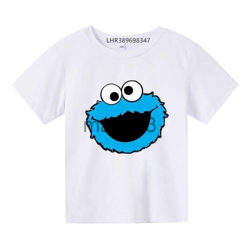 ELMO fashion suitable childrens round neck top T-shirt for boys and girls aged 3-12 casual children summer short sleeved shirt J250403