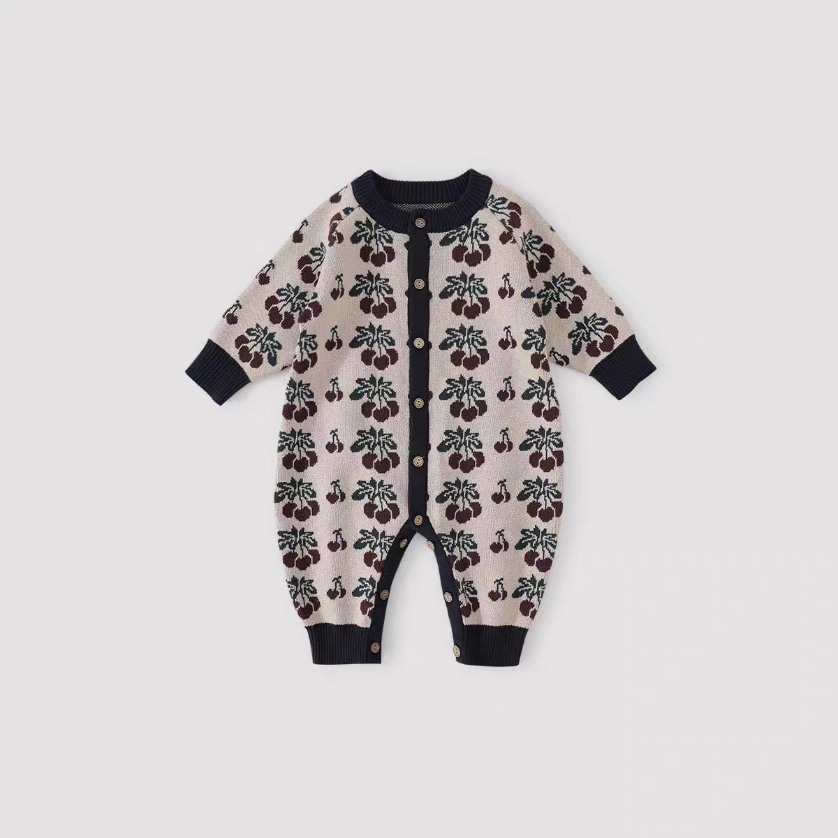 Baby outdoor clothes, autumn clothing, men's and women's knitted sweaters, baby Rompers
