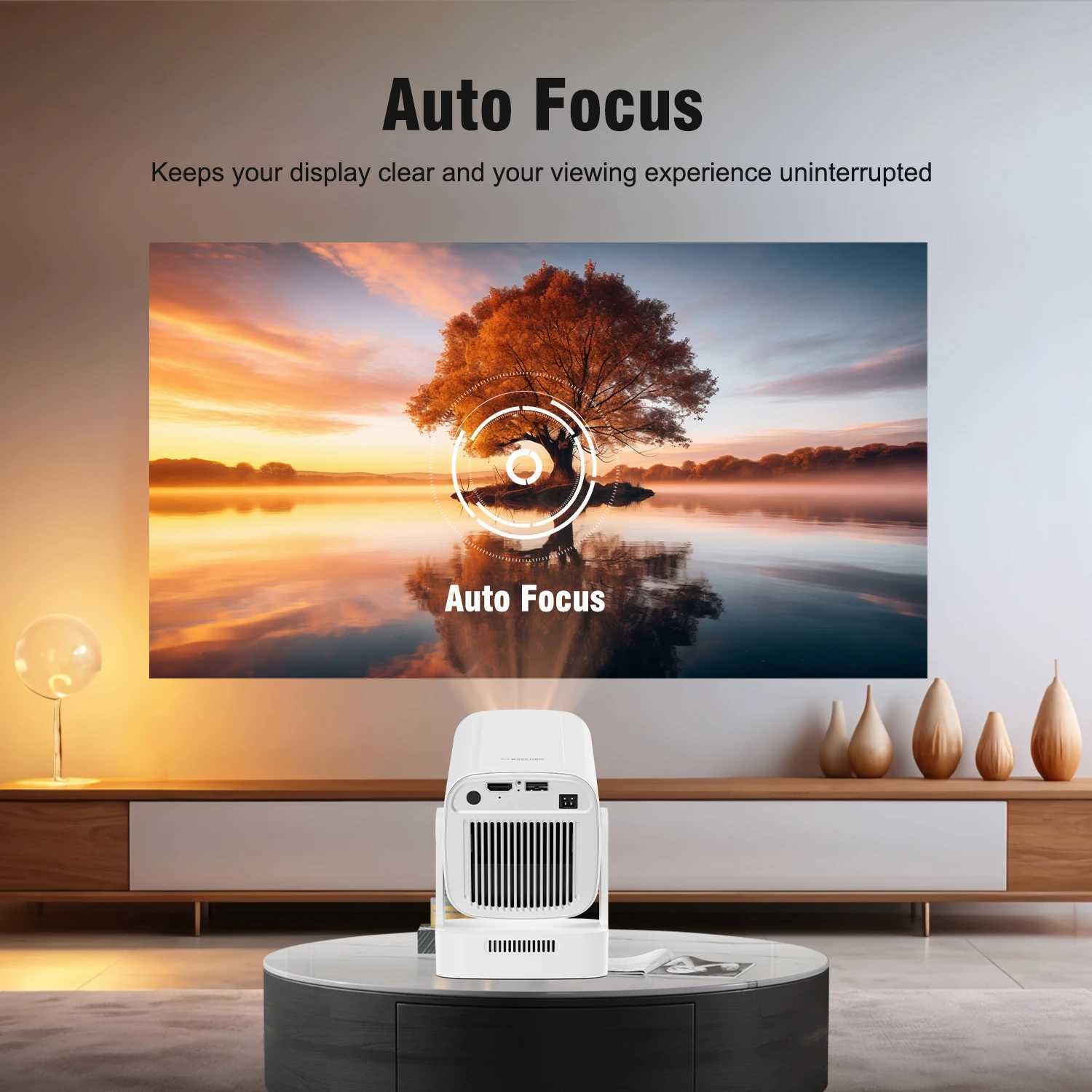 Magcubic HY310 Mini Projector Auto Focus 4K Native 1080P 330ANSI Android11 5W Speaker Air Mouse Voice Assistant Upgrated HY300 X250407