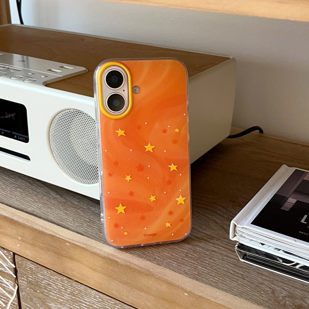 Rendered Star Cartoon Phone Case Compatible with iPhone 17Pro Max Simple Protection iPhone 16/15 Pro Personalized
