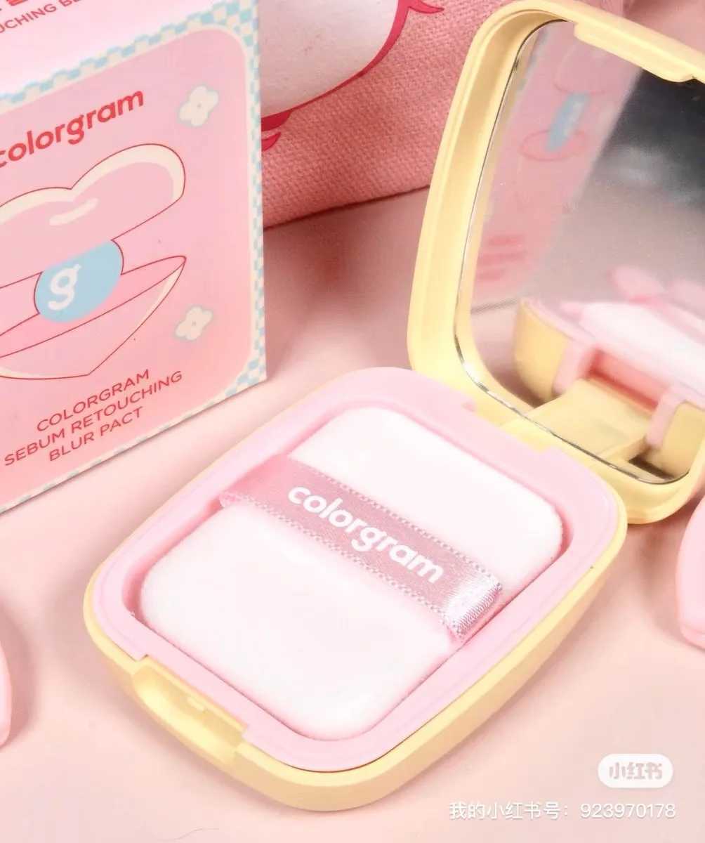 Korean Makeup Color Pink Powder Set Powder Oil Control Long lasting Bright Hidden Holes Rare Beauty Womens CosmeticsXJ250407