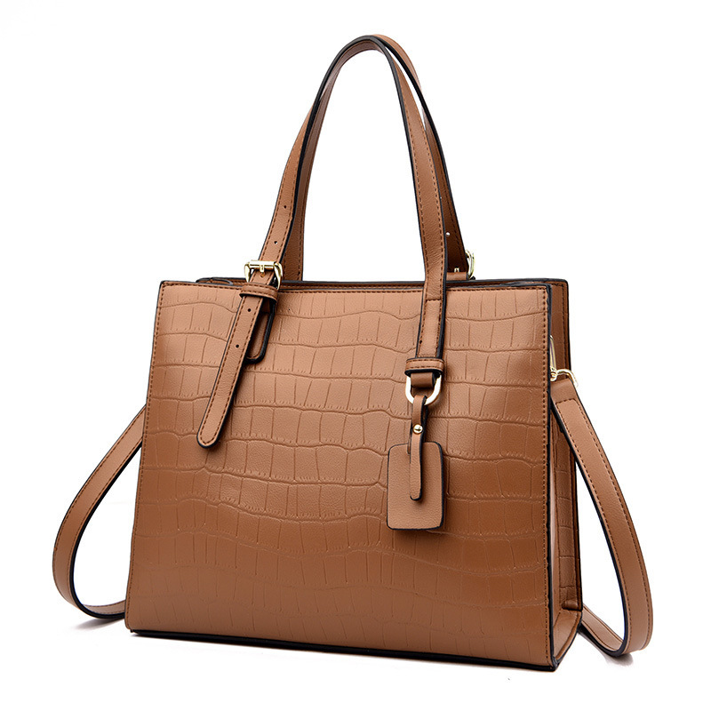 Luxury Handbag Women's Fashion Large Capacity Tote Bag Middle-aged Mom Commuting Diagonal Shoulder Bag