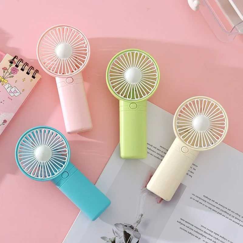 New portable mini fan small handheld fan battery version 1-speed air cooler fan suitable for offices outdoor travel camping W250403